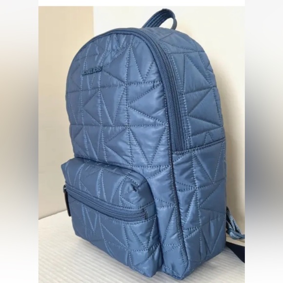 New Michael Kors Winnie Medium Backpack Quilted Nylon Dark Chambray - Picture 3 of 6